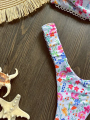 Flower Print Bikini Set