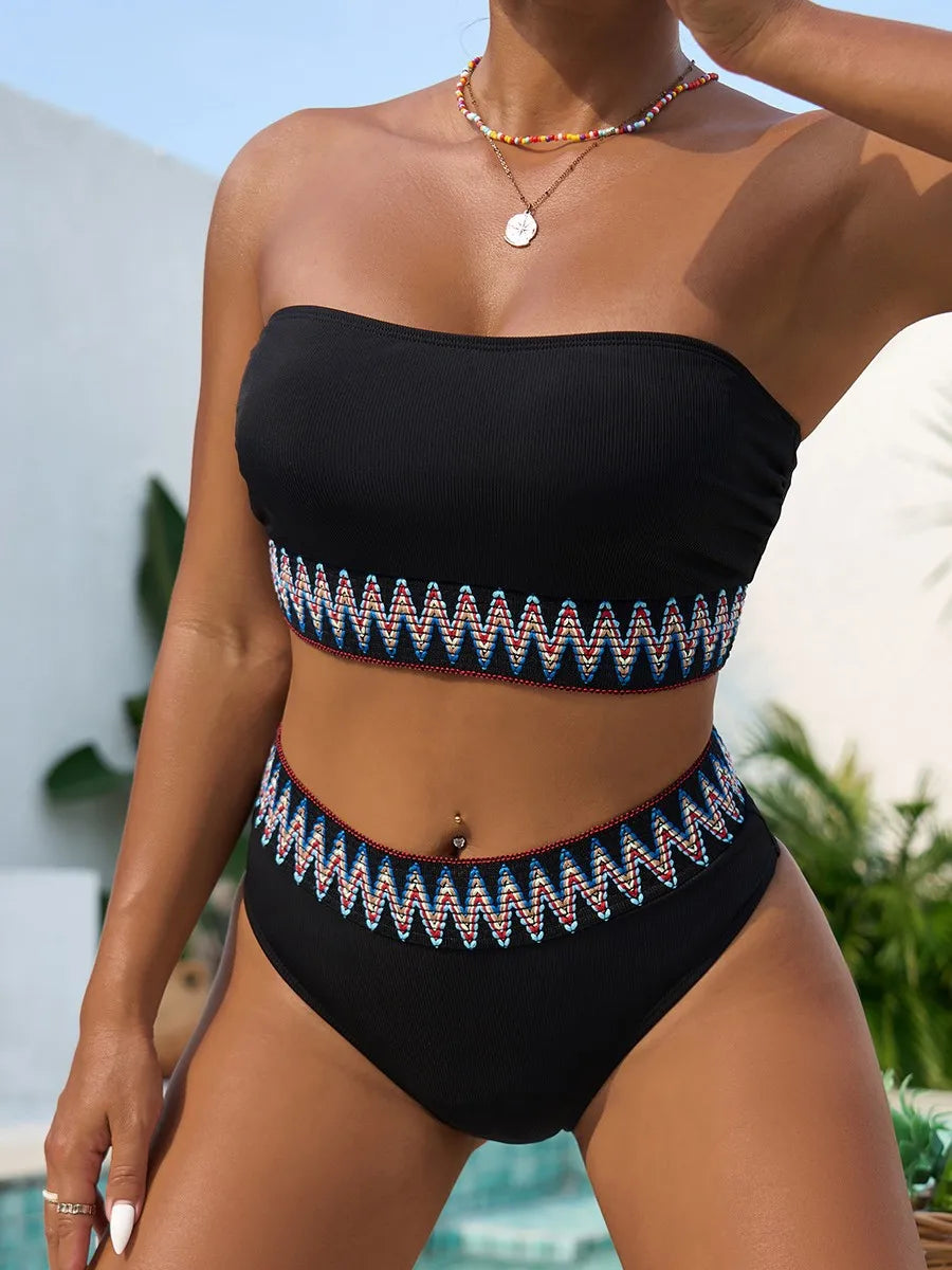 Strapless 2 Piece Bikini Set