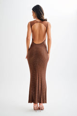 ALEINA BACKLESS MAXI DRESS