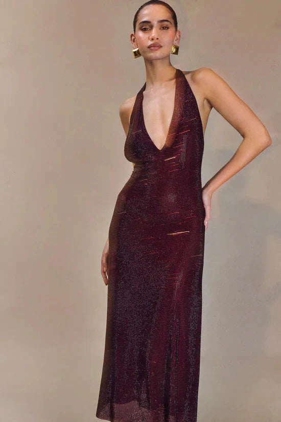 Allure Sparkling Midi party Dress