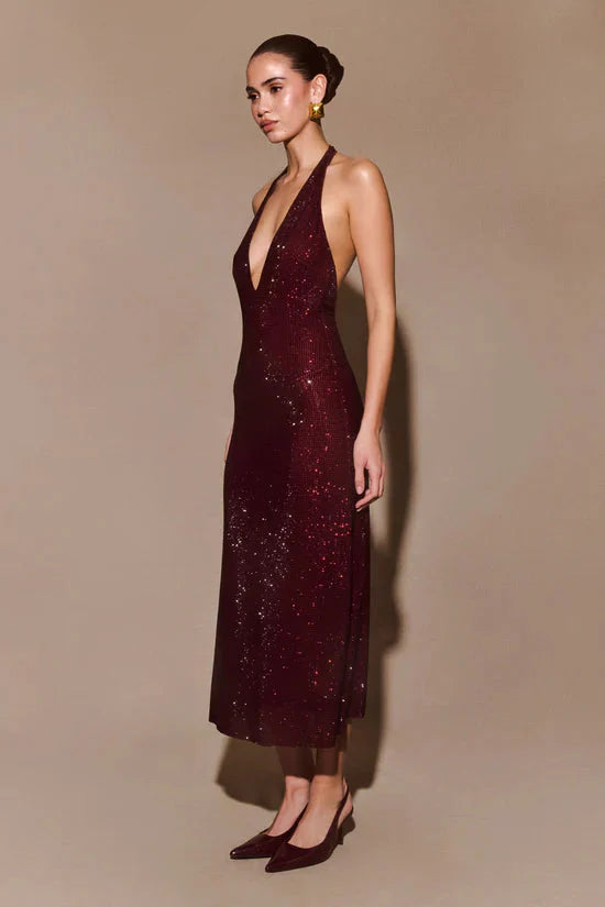 Allure Sparkling Midi party Dress