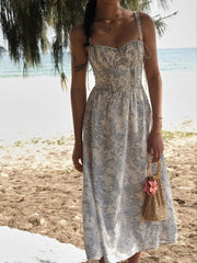 Floral Print Midi Cami Dress