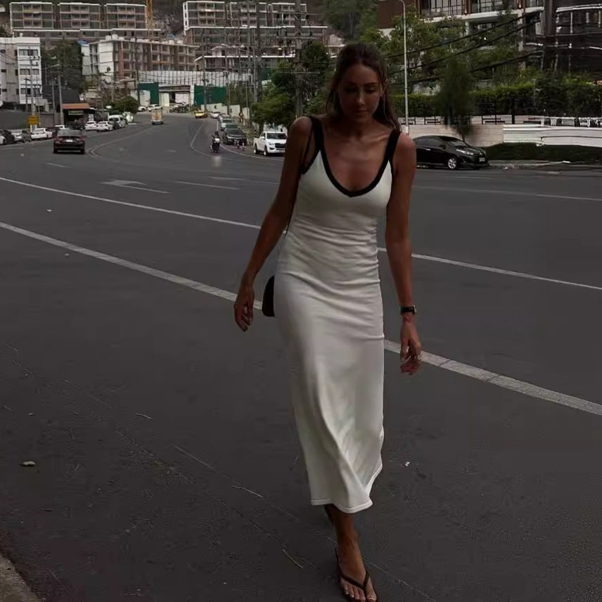 Vacy Knitted Split Dress