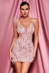 Kevola Pink Mini Dress