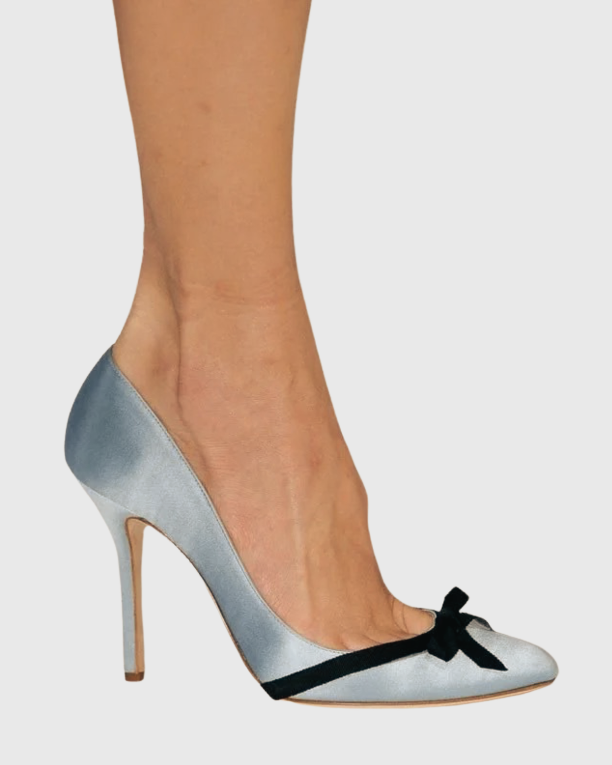 Dabid Bow Satin Pumps