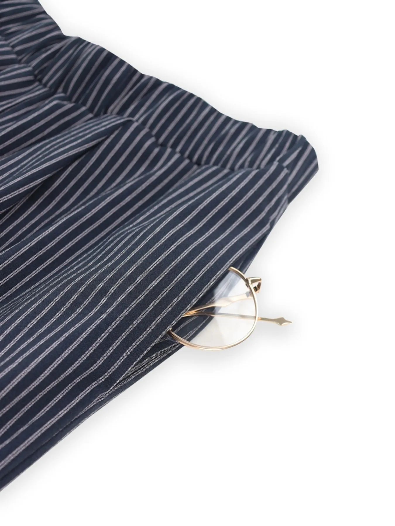 Striped Round Neck Tank and Wide Leg Pants Set