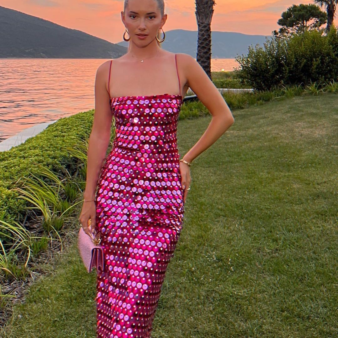 Desia Sequin Irregular Dress
