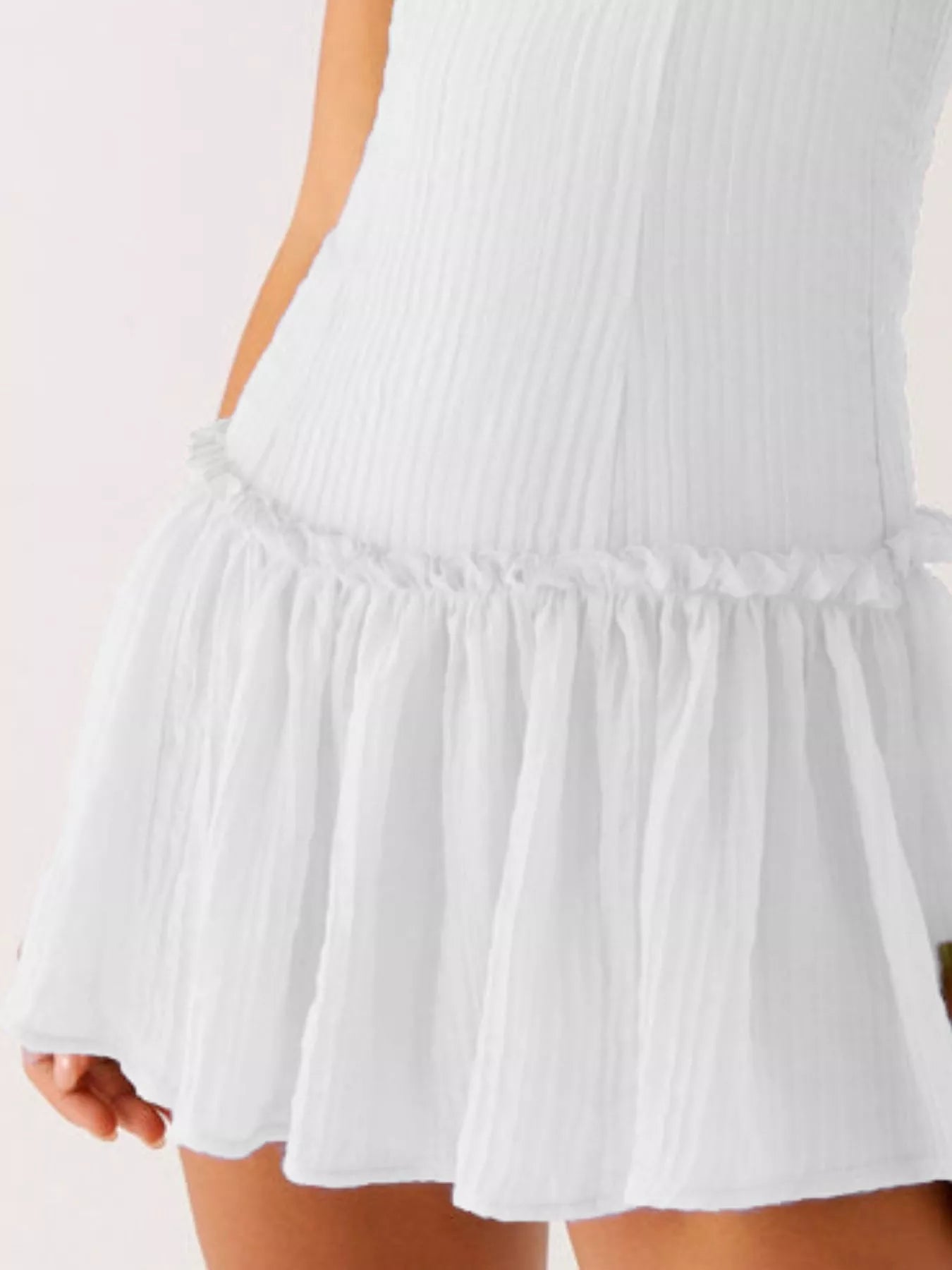 Ruffle Hem Cami Mini Dress