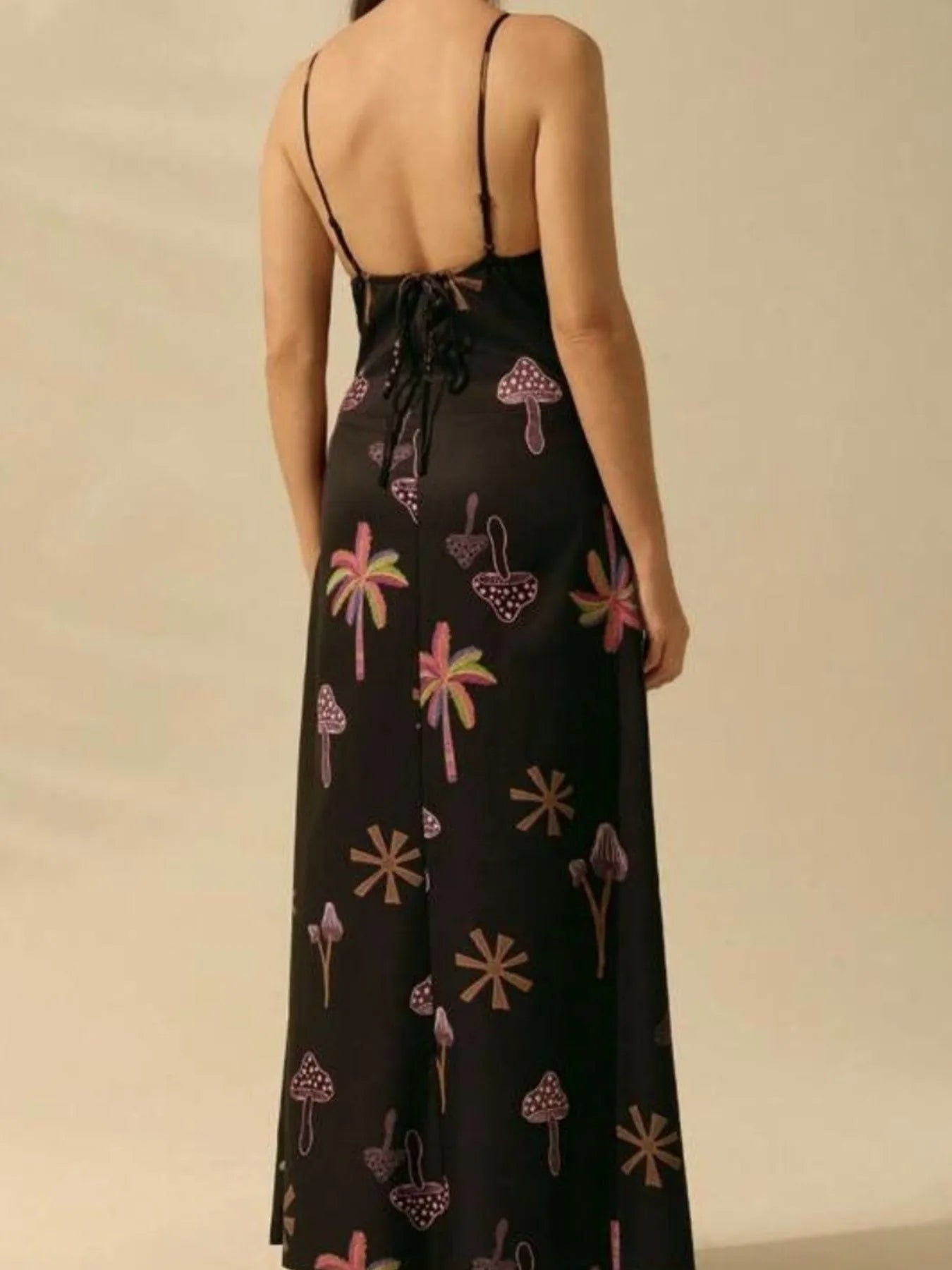 Printed Sleeveless Maxi Dress