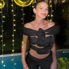 Hollow Off-shoulder Top