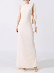 Tie Shoulder Sleeveless Maxi Dress