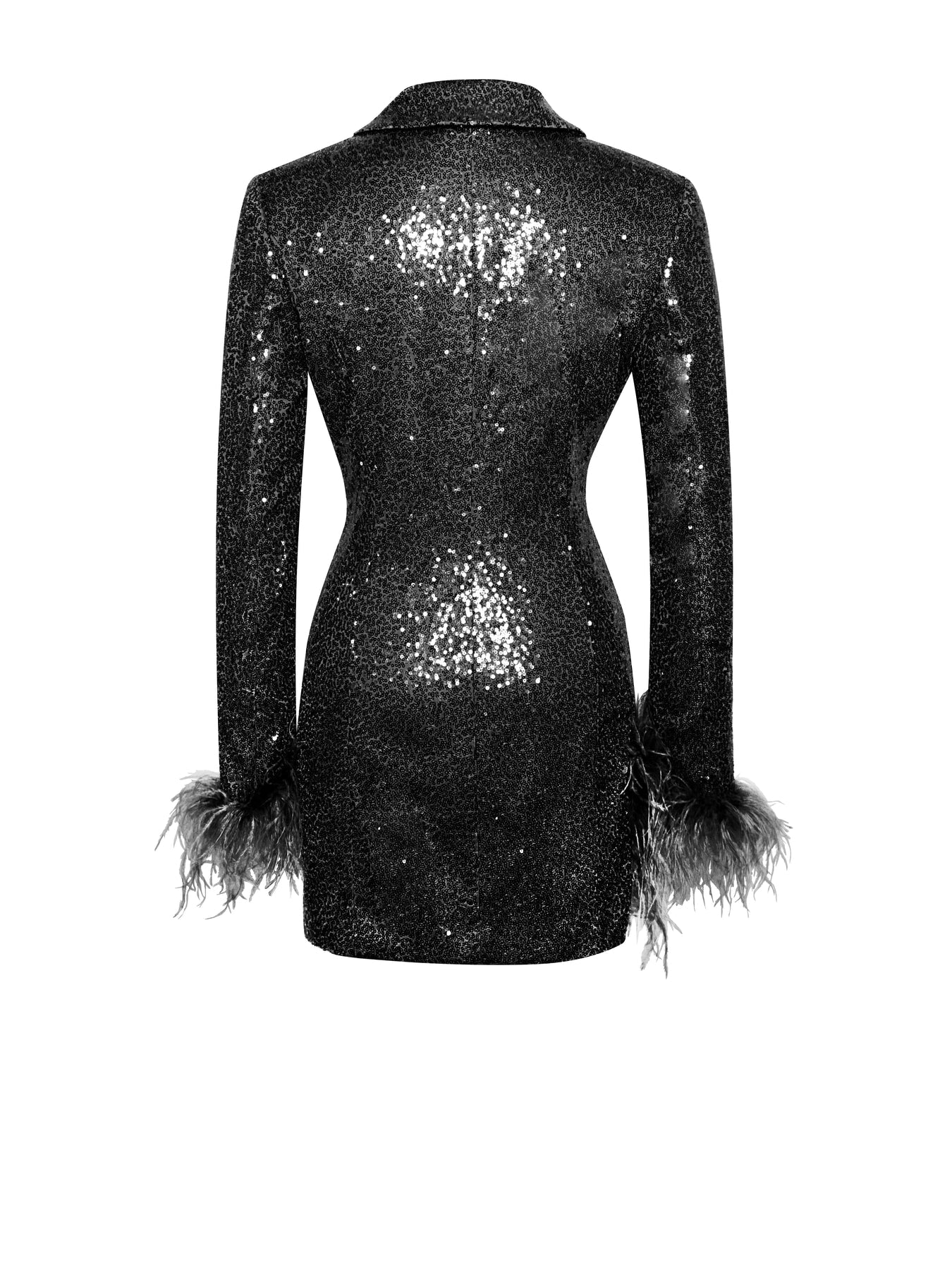 SAPYA MINI BLACK SEQUIN DRESS