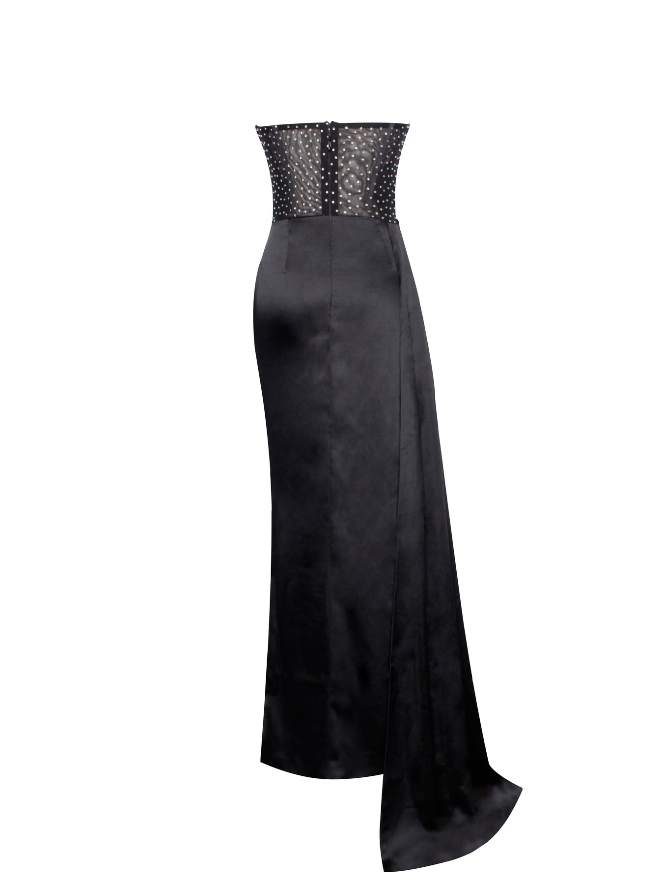 Elegant  Evening Dress With Bra And Diamond Ironing