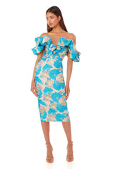 Jacquard V-neck Wedding Strapless Dress