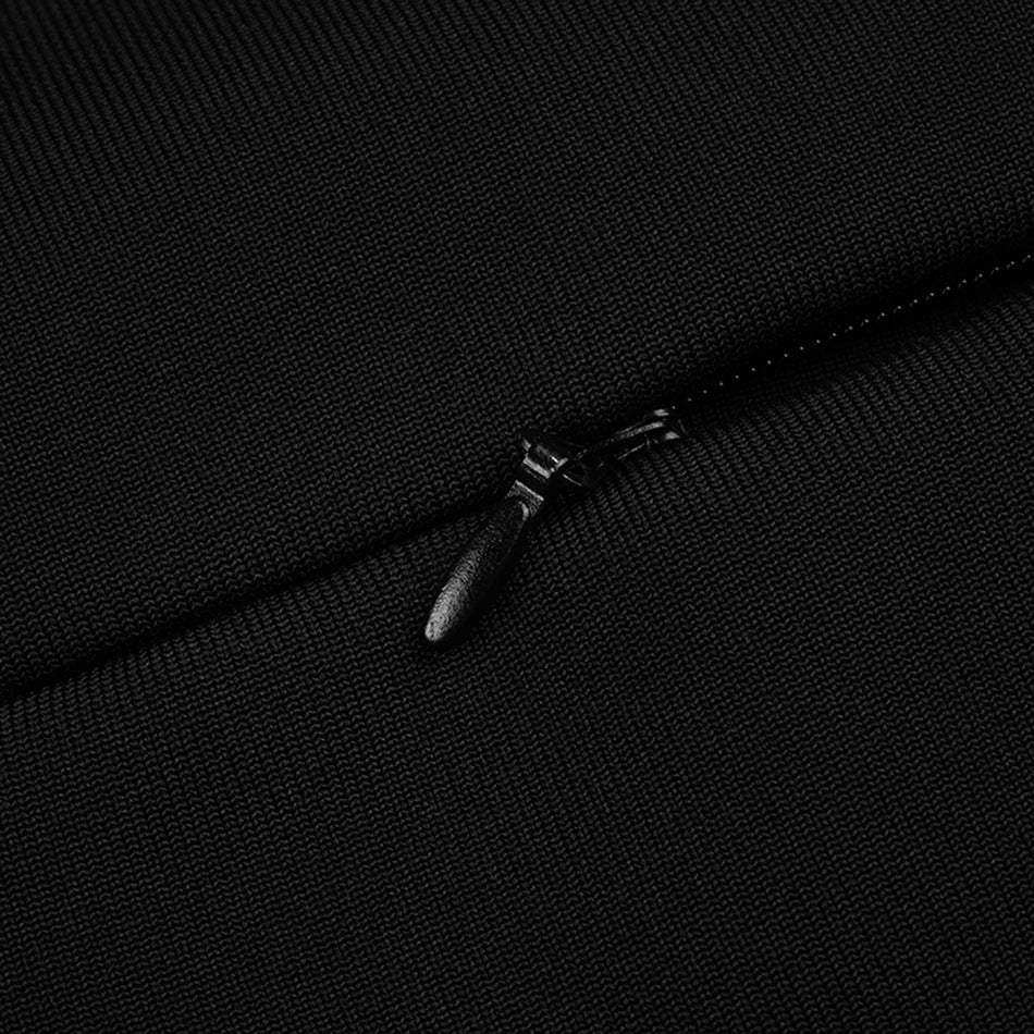 One-Shoulder Long Chain Mini Dress