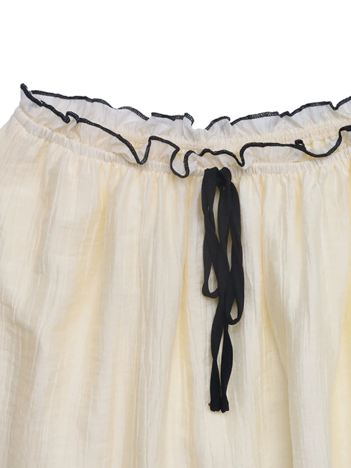 Contrast Trim Scoop Neck Cami and Skirt Set