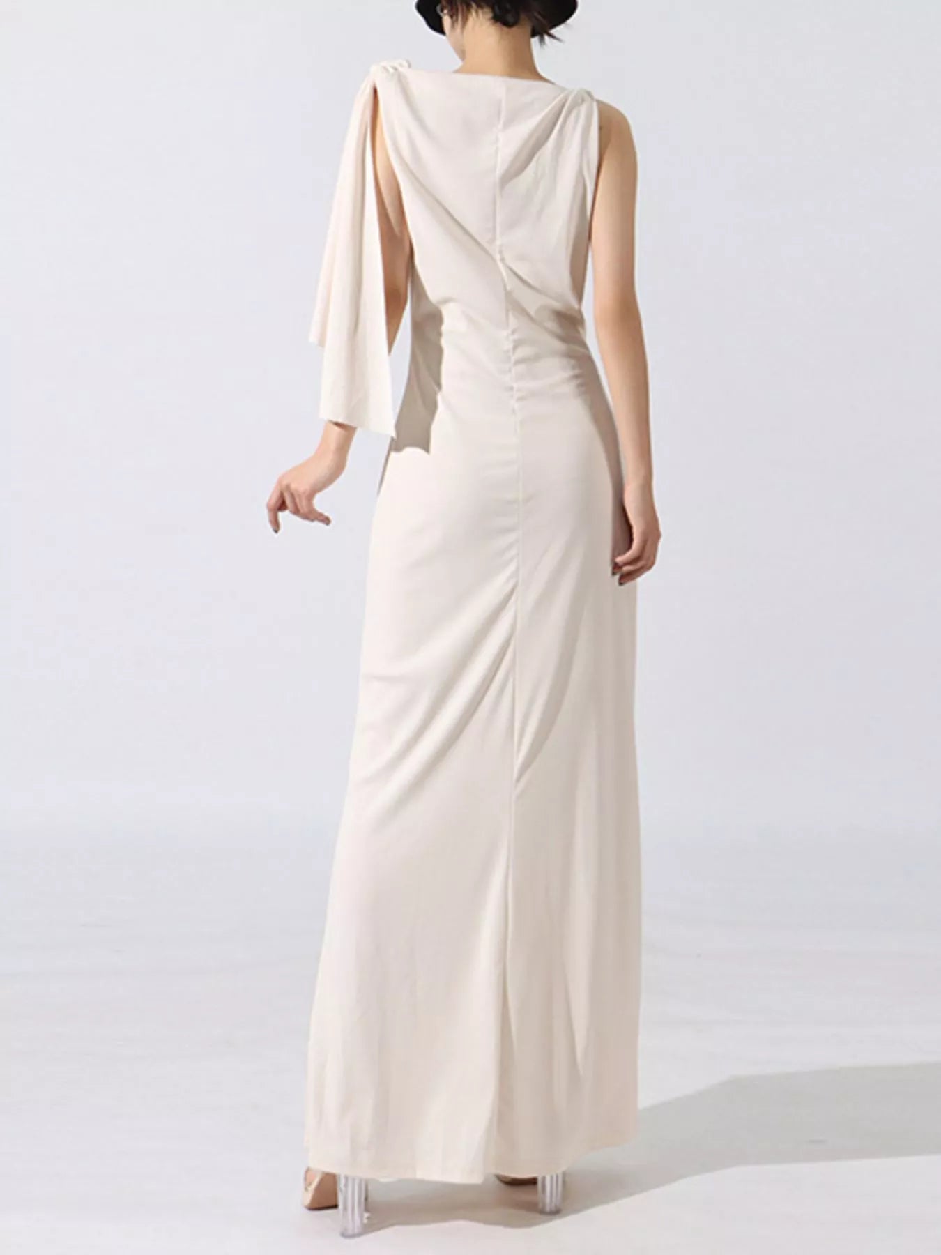 Tie Shoulder Sleeveless Maxi Dress