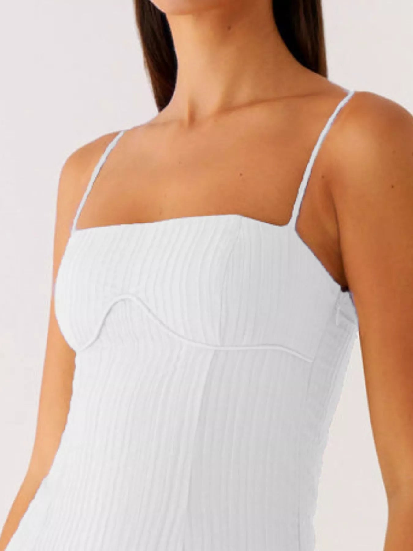 Ruffle Hem Cami Mini Dress