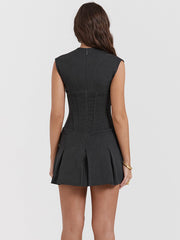 Eleania Pleated Corset Dress