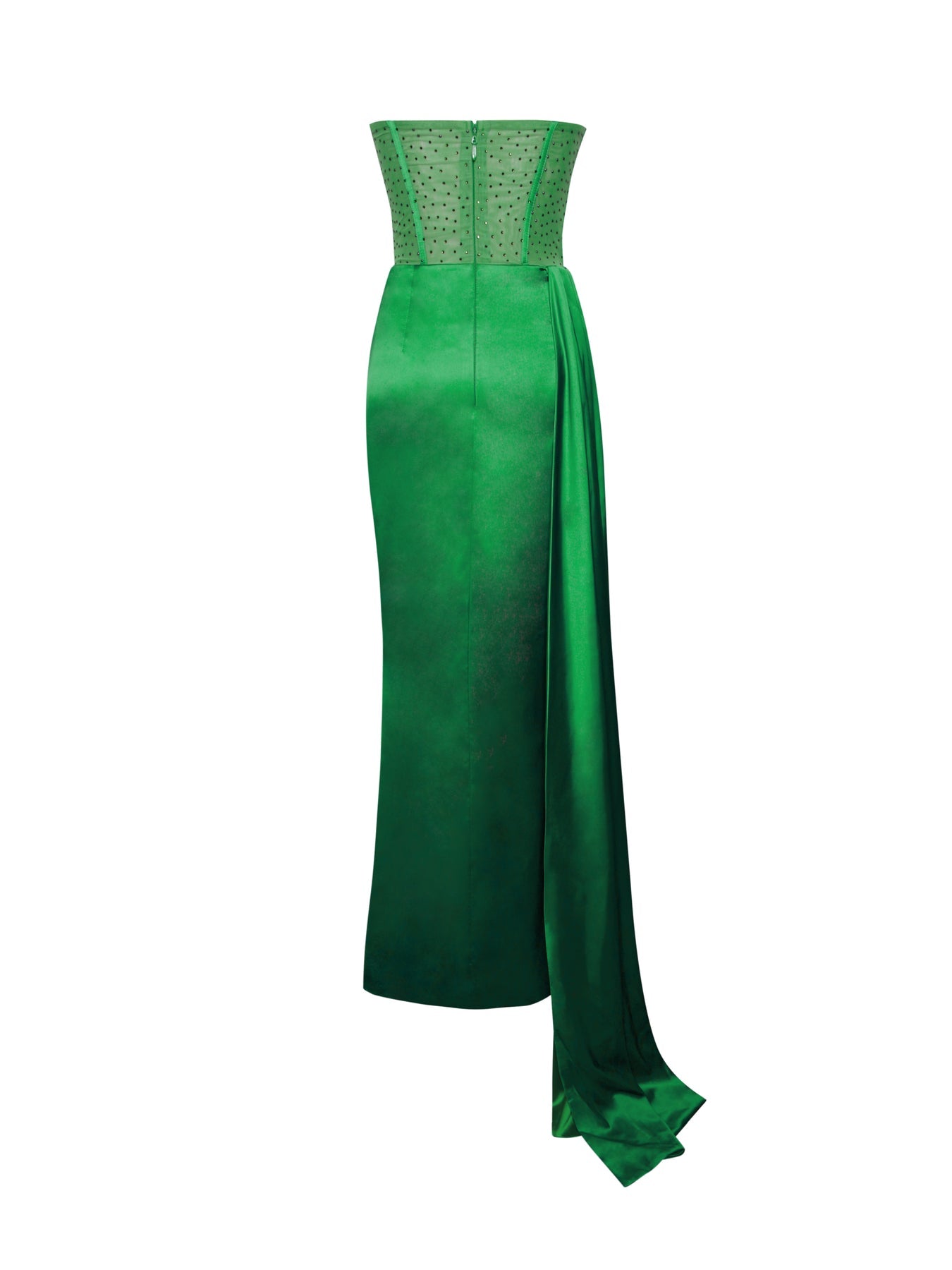 Elegant  Evening Dress With Bra And Diamond Ironing