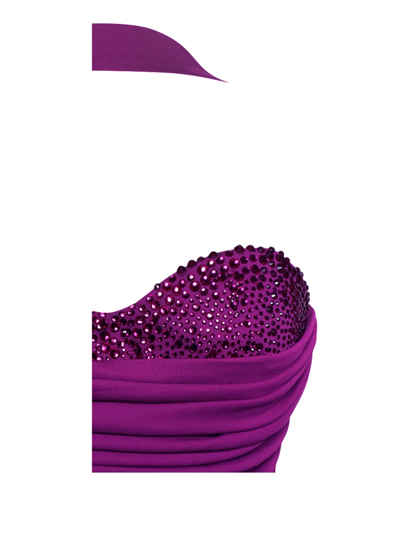 Chic Strapless Ruched Mesh Dress