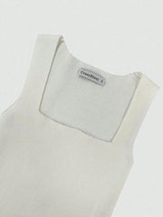 Ribbed Knit Bodycon Midi Dress with Ruffle Hem