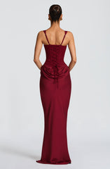 Elerna Maxi dress-Red