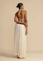 Chic Aurora Skirt and Halter Top Ensemble
