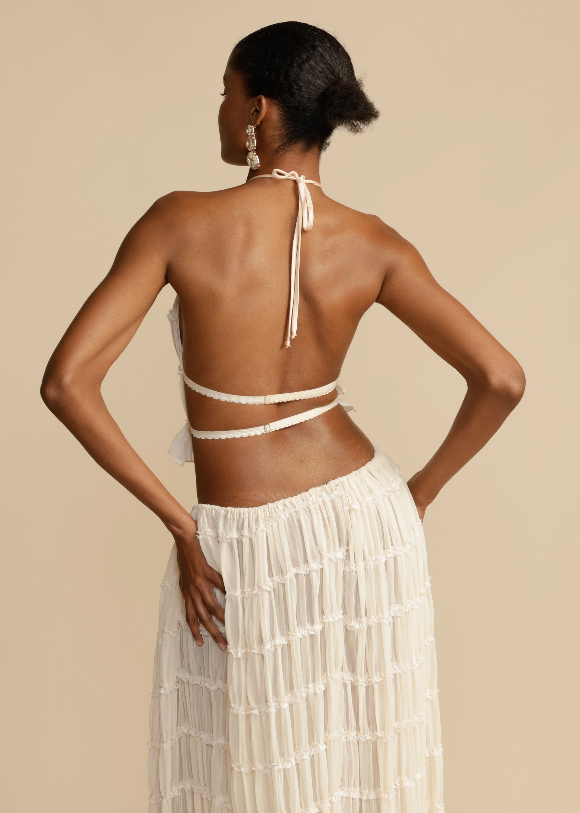 Chic Aurora Skirt and Halter Top Ensemble
