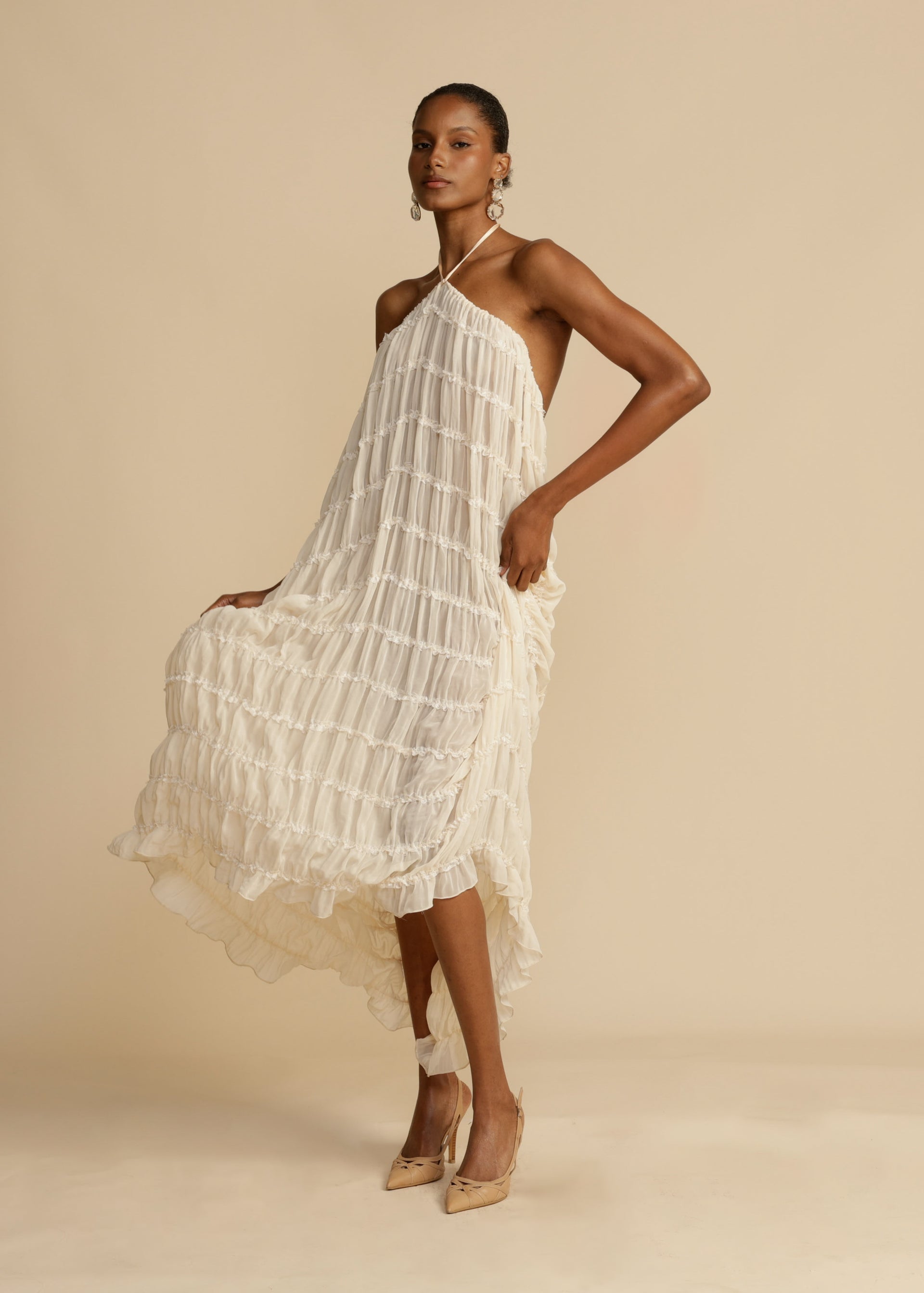 Chic Aurora Skirt and Halter Top Ensemble