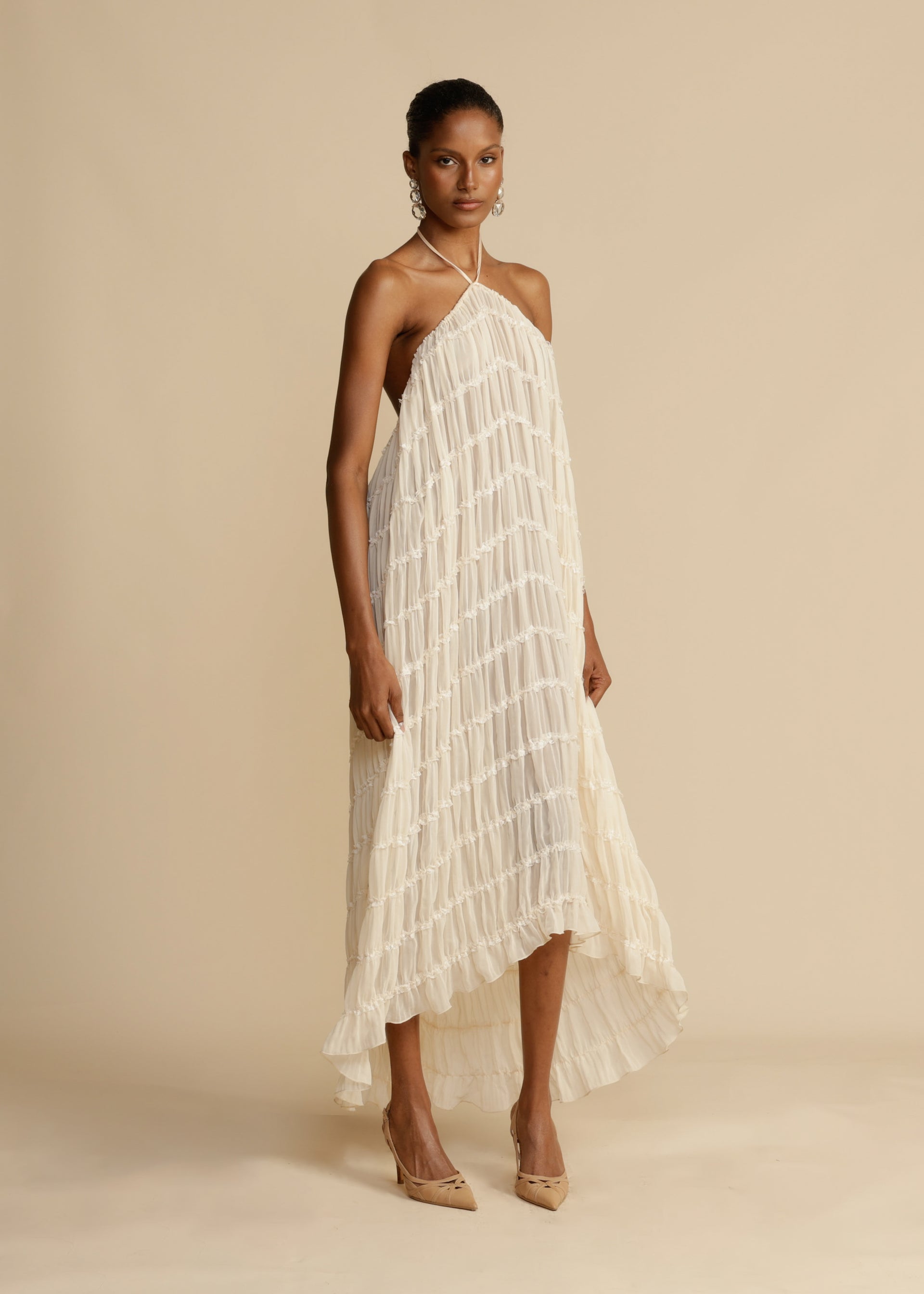 Chic Aurora Skirt and Halter Top Ensemble