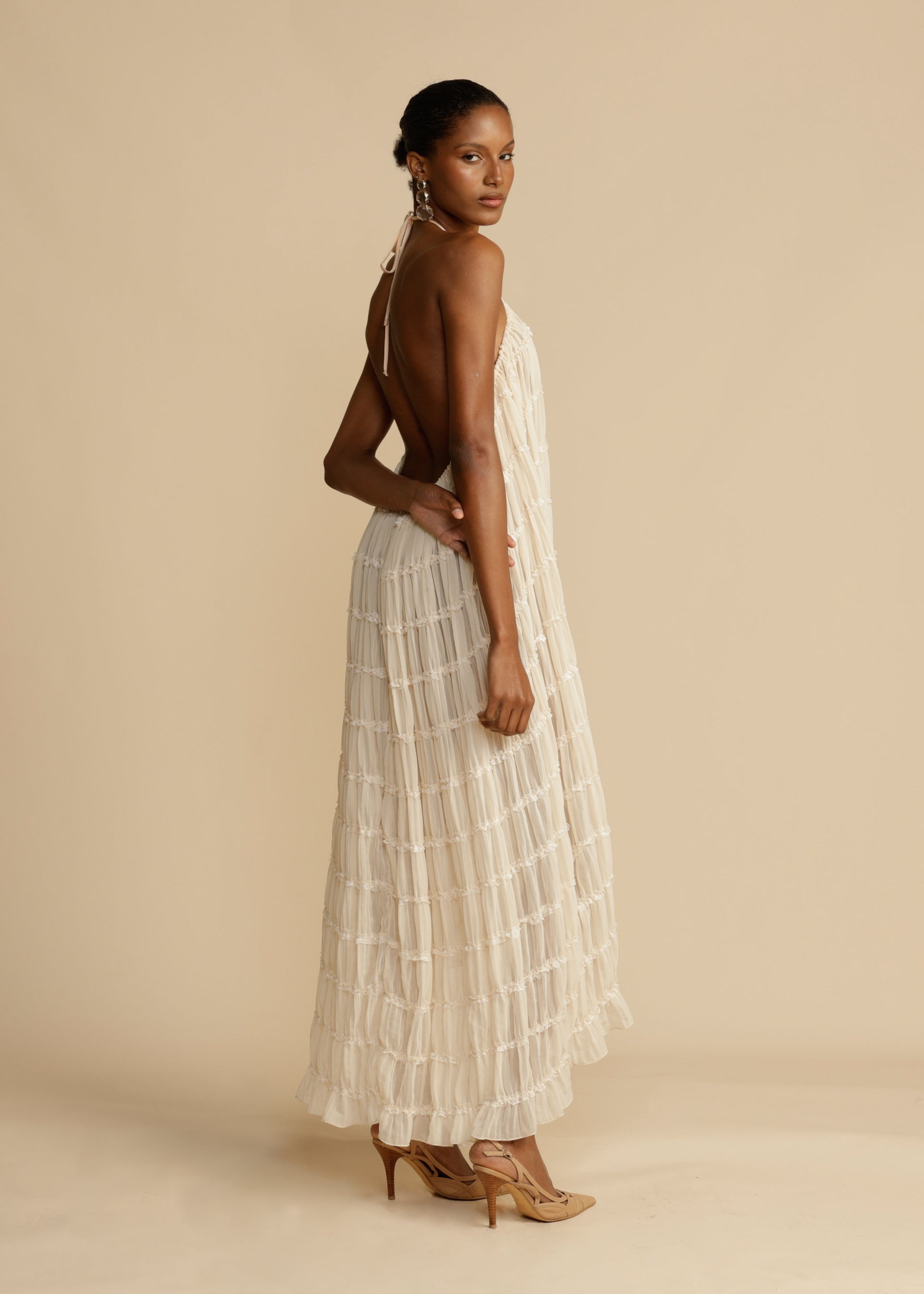 Chic Aurora Skirt and Halter Top Ensemble