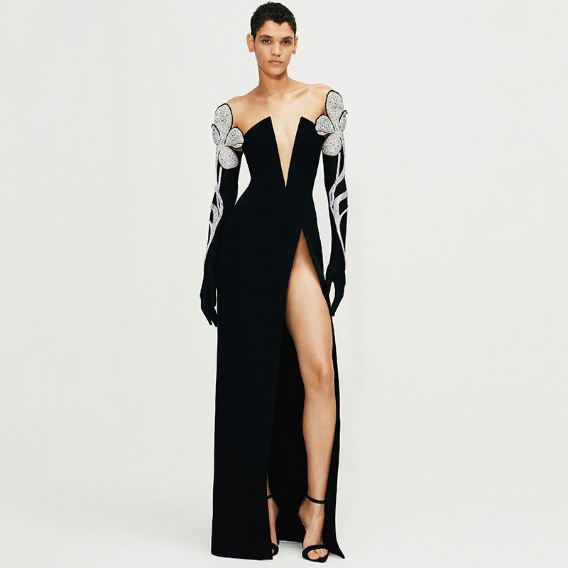 Sheia Off Shoulder Maxi Bandage Dress
