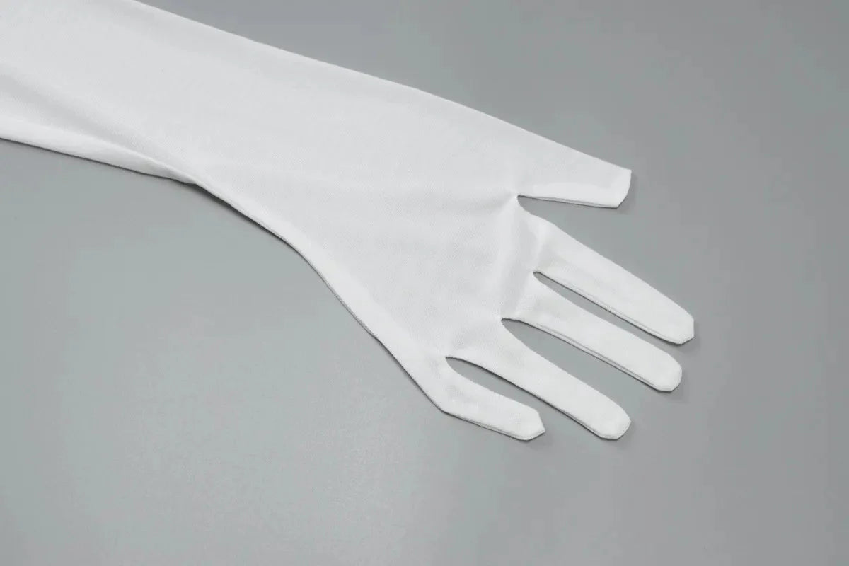 CHIC ELEGANT MAXI DRESS-WHITE