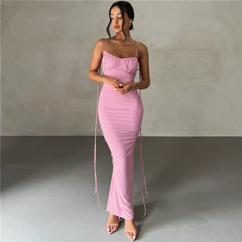 Halter Sexy Backless Slim Dress