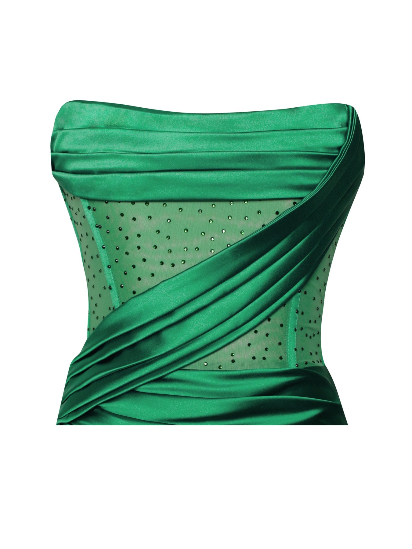 Elegant  Evening Dress With Bra And Diamond Ironing