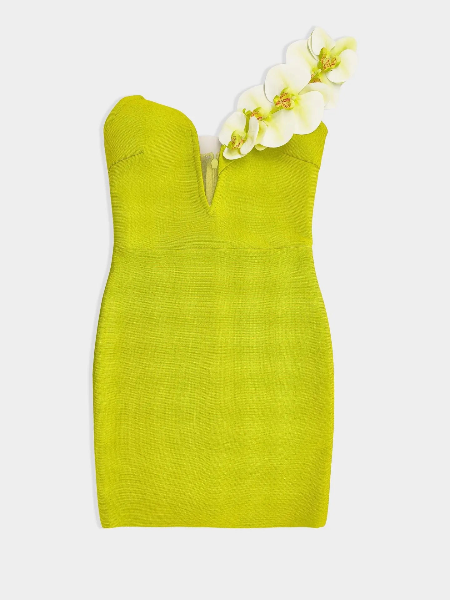 Alana One shoulder Elegant Rose Party Dress