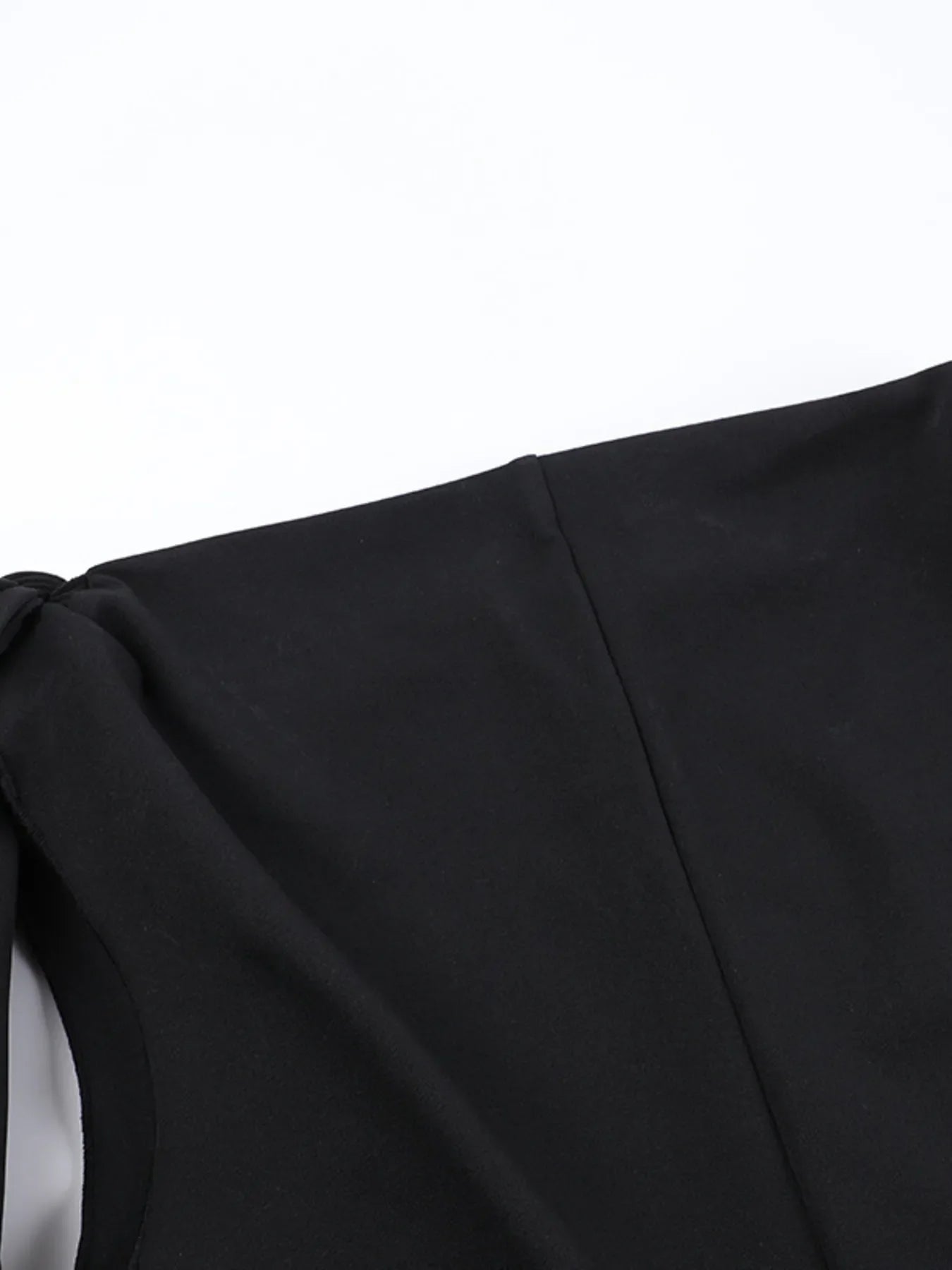 Asymmetrical Tied Sleeveless Maxi Dress