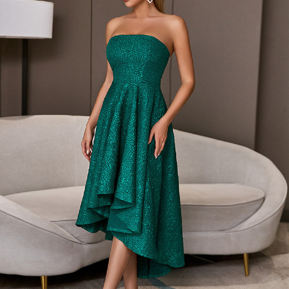 CHIC STRAPLESS ELEGANT PARTY DRESS