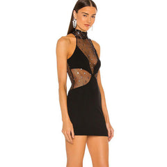 Gaglia  Strapless High Neck Sleeveless Dress