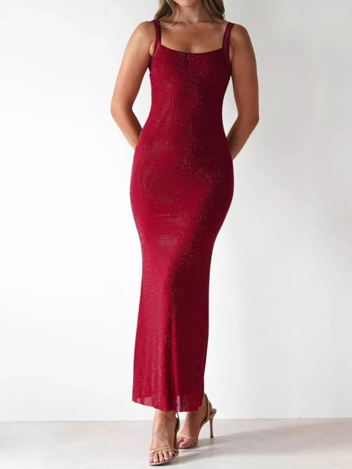 Backless Sleeveless Bodycon Maxi Dress