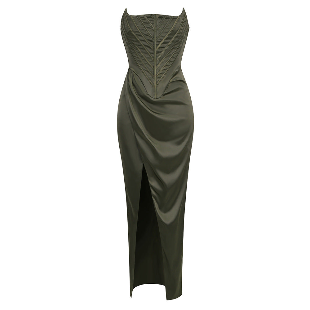 ALYIA STRAPLESS ELEGANT CORSET DRESS