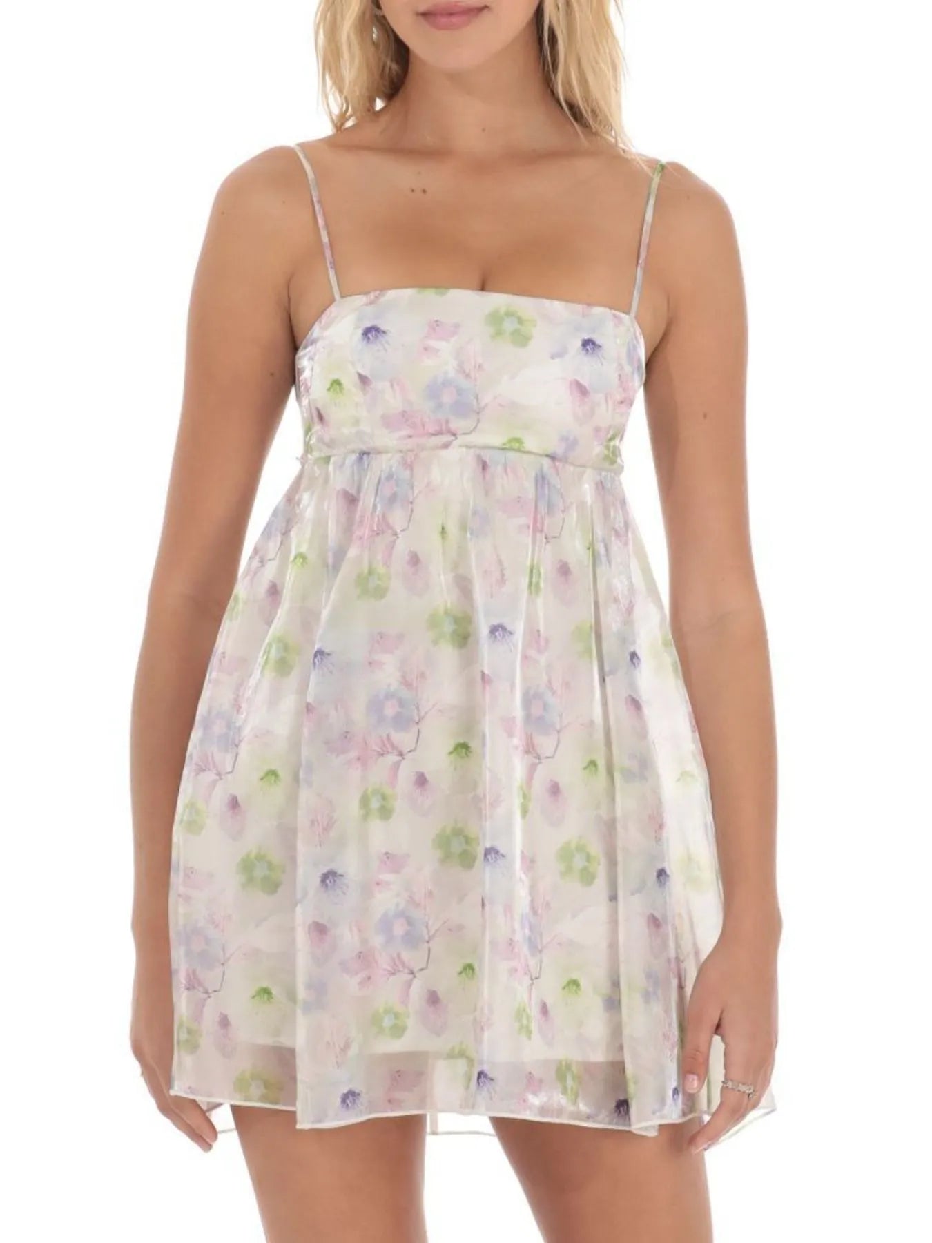 Tie Back Spaghetti Strap Mini Dress