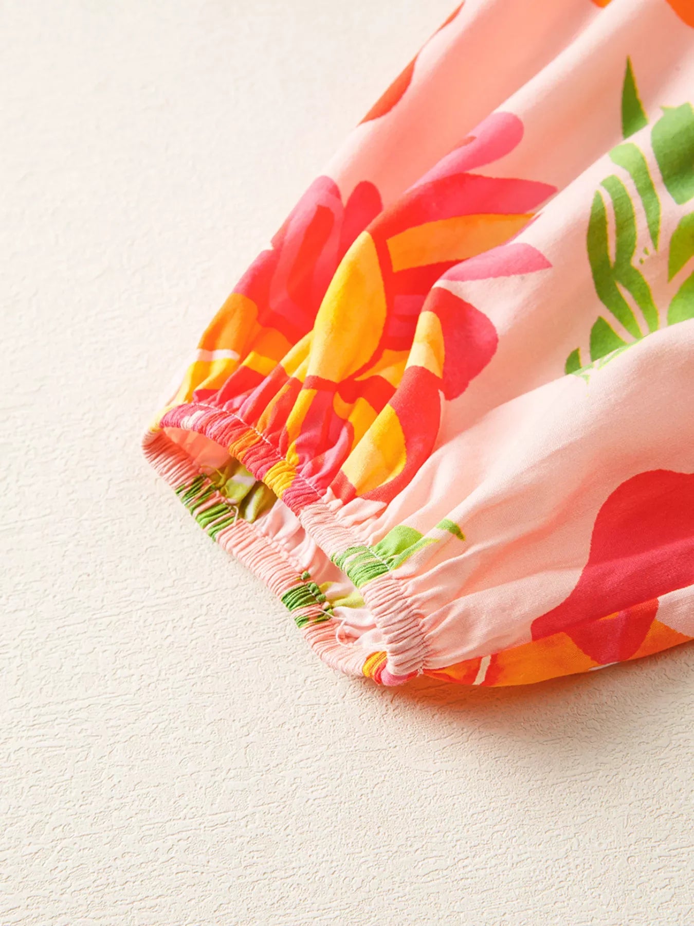 Smocked Floral Long Sleeve Maxi Dress