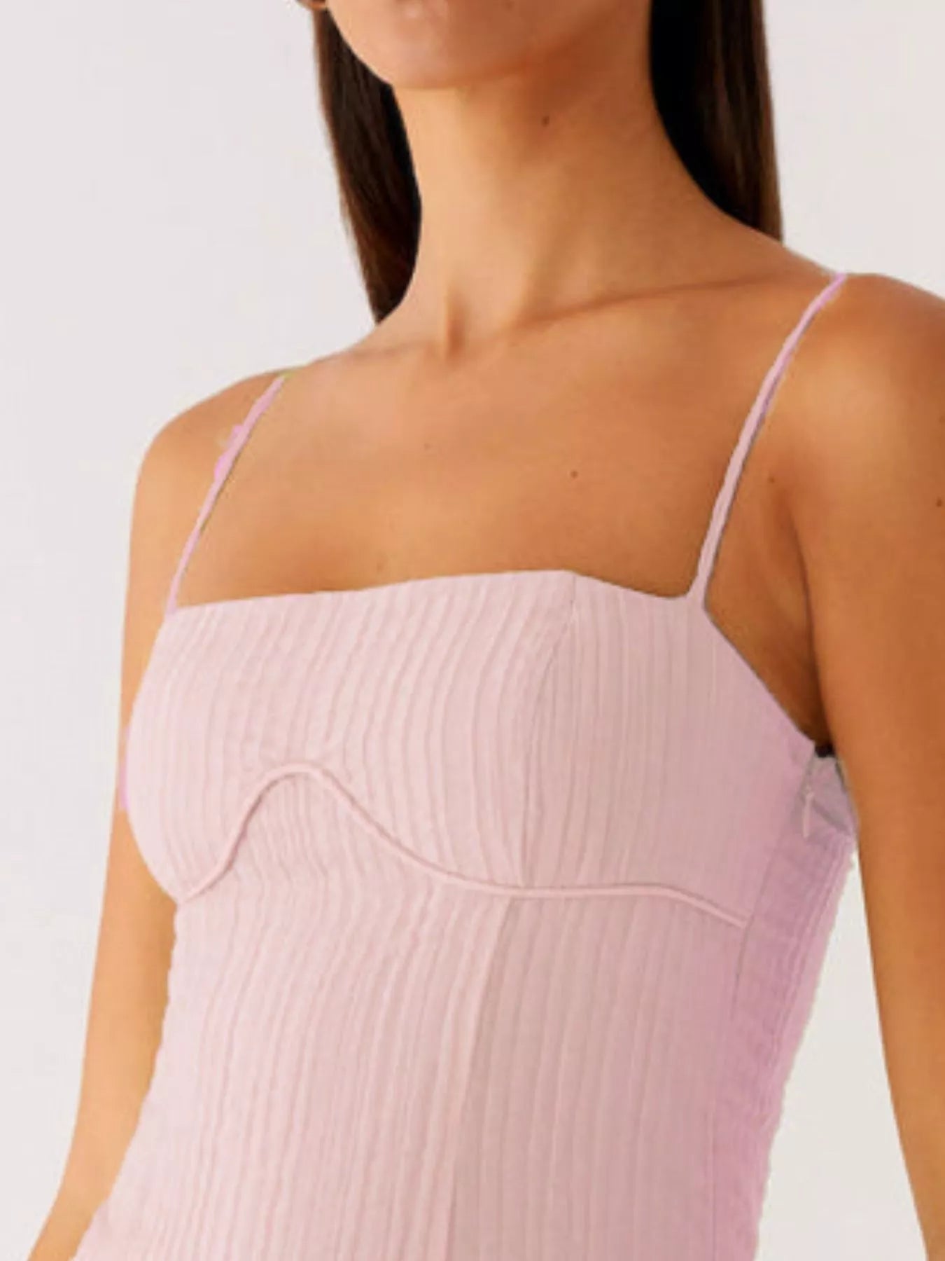 Ruffle Hem Cami Mini Dress