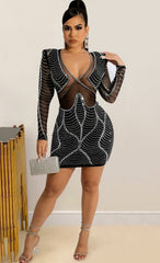 Anneka See through Party Dress