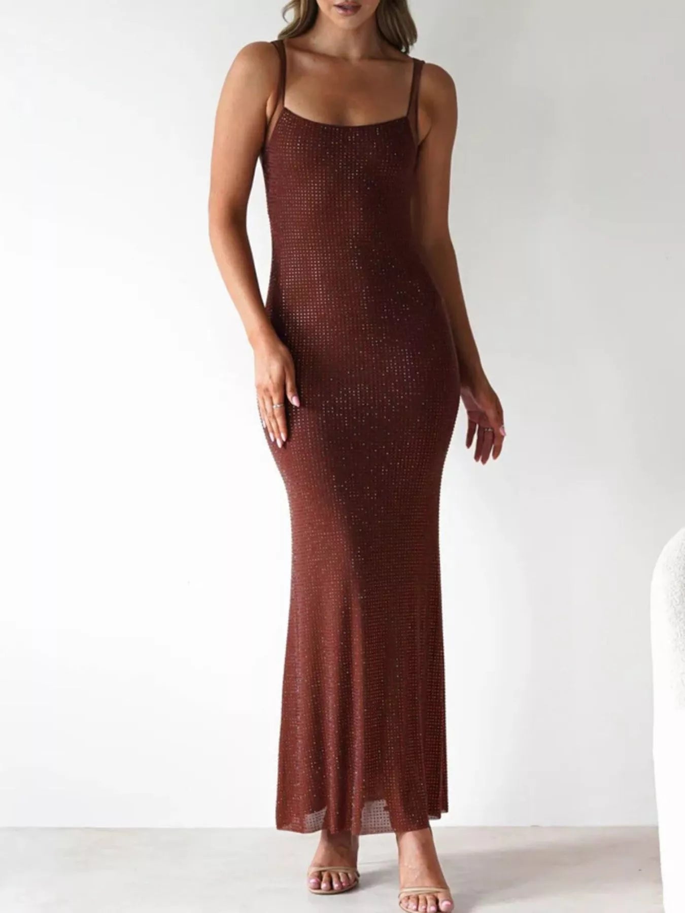 Backless Sleeveless Bodycon Maxi Dress