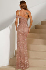 Sequin Prom Strapless Evening Dress