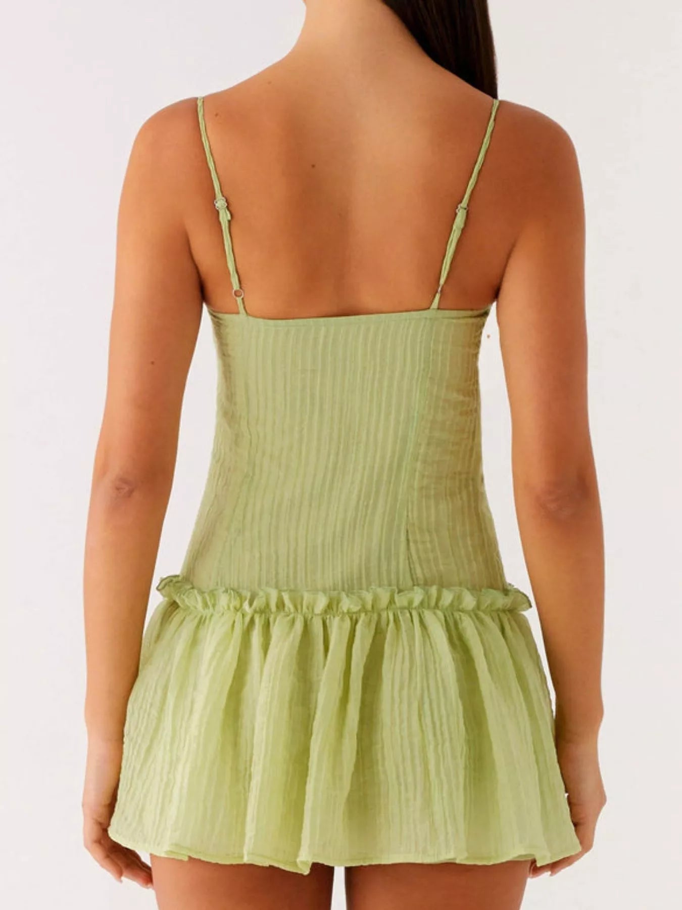 Ruffle Hem Cami Mini Dress