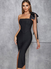 ERI CORSET STRAPLESS ELEGANT DRESS